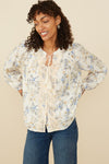 Crochet Floral Blouse