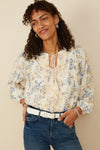 Crochet Floral Blouse