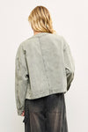 Washed Grey Denim Jacket