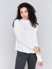 Charlie B Mock Neck Satin Knit