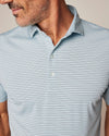 Johnnie-O Michael Striped Jersey Performance Polo