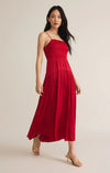 Z Supply Helene Luxe Sheen Smocked Maxi Dress