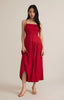 Z Supply Helene Luxe Sheen Smocked Maxi Dress